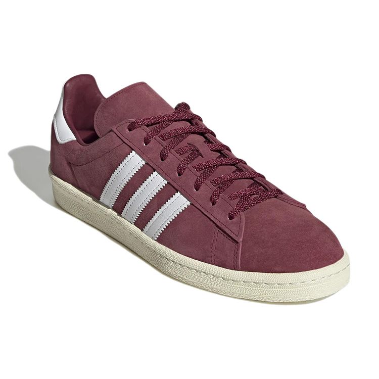 Adidas Campus 80s Burgundy Off White Мужские кроссовки Красные студенческо-бордовые облачно-белые FZ6152