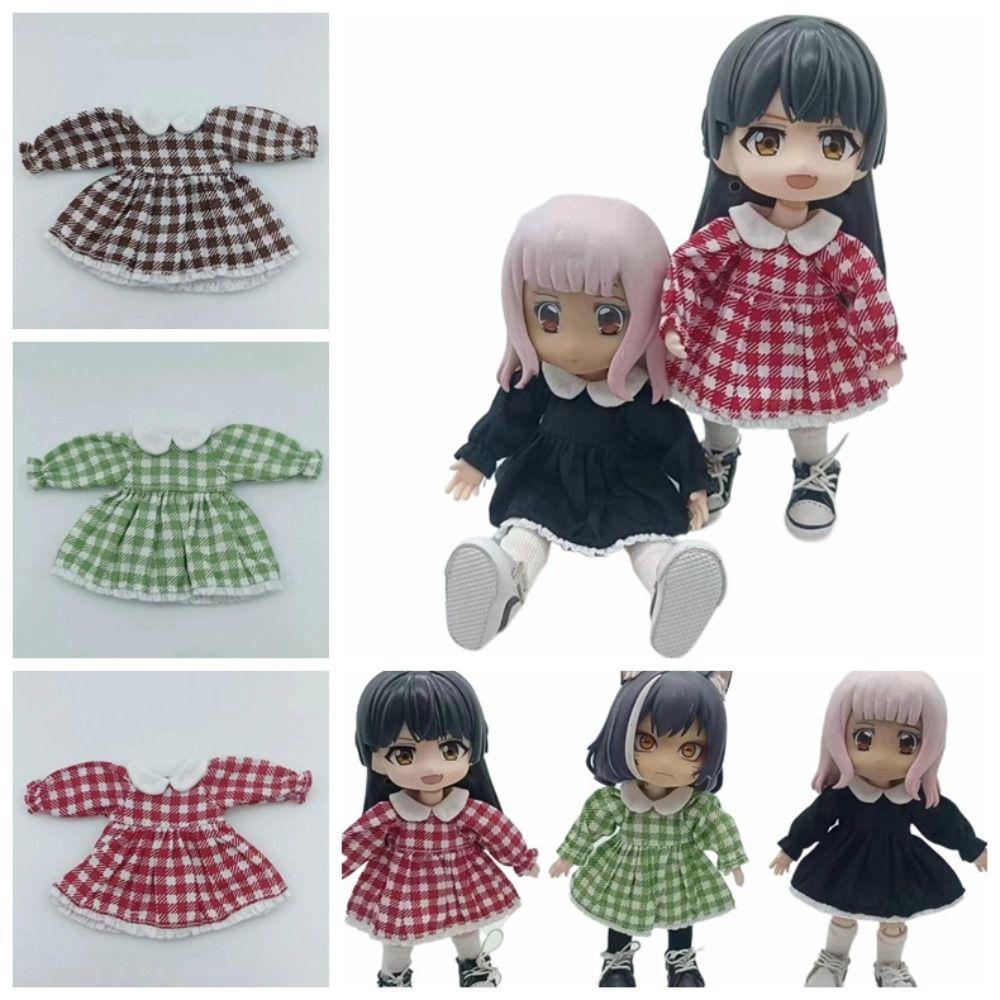 Lotus Leaf Sleeve Doll Clothes Casual Wear Obitsu11 Dresses Dolls Accessories OB11 Skirt 1/12 Bjd