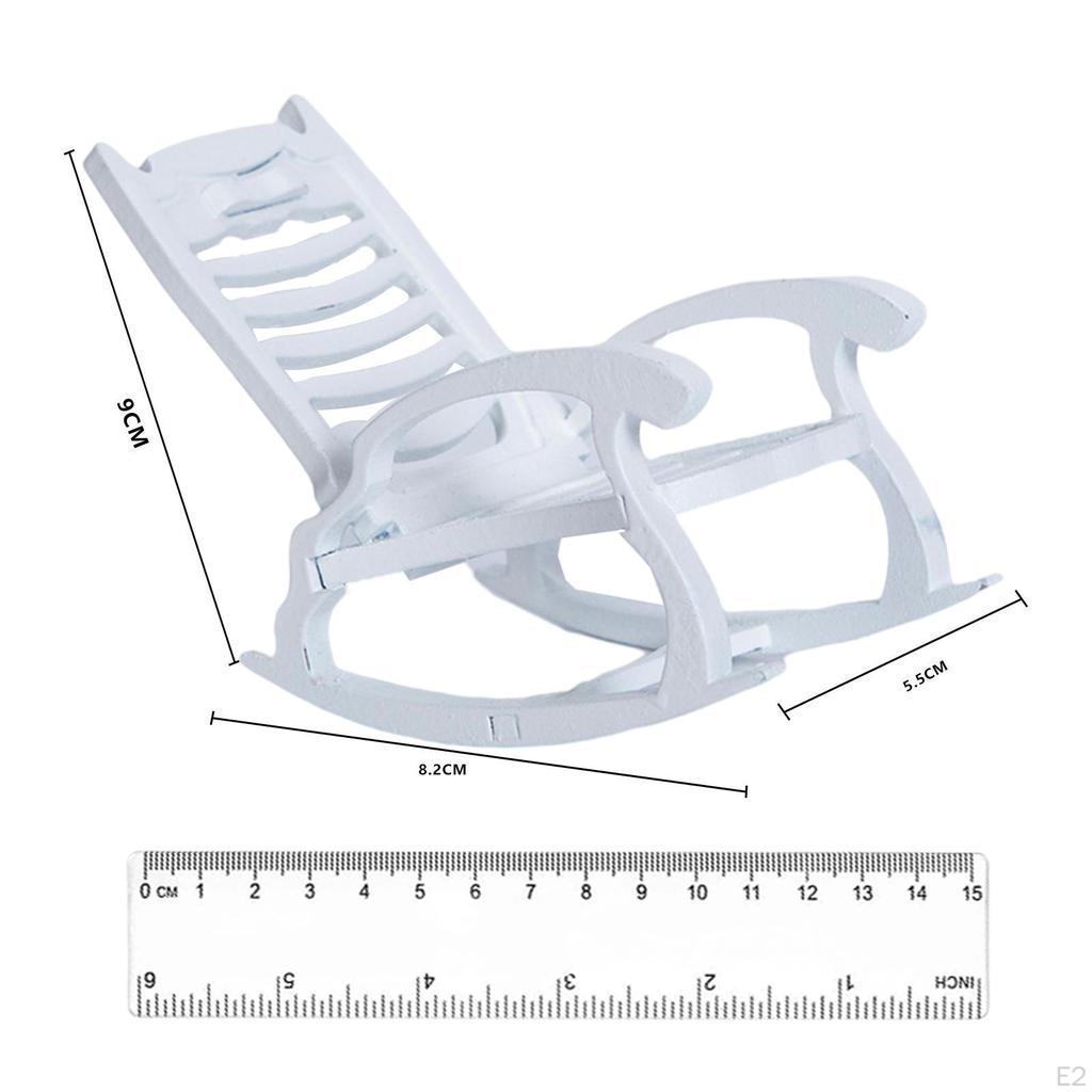 1/1 Dollhouse Miniature Rocking Model for Children Dolls Access Outdoor Room