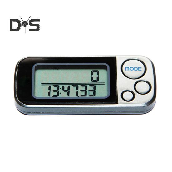 Шагомер для ходьбы 3D с зажимом и шнурком, память на 30 дней, простой счетчик шагов с ЖК-дисплеем, точный фитнес-трекер для мужчин и женщин