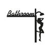 Modern Toilet Door Sign Thinking Room Wall Mounted Sculpture Home Decor Artwork Decorative Door Frame Pendant