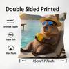 Capybara Fashion Cushion Cover Plush Fabric Soft DoubleSided Printed Sofa Warm Winter Home Child Gift Pillow Case