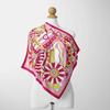 70cm*70cm Fashion  Design Print Silk Square Scarf Women Floral Foulard Horse Hairband Neckerchief Hijab Headband Bandana