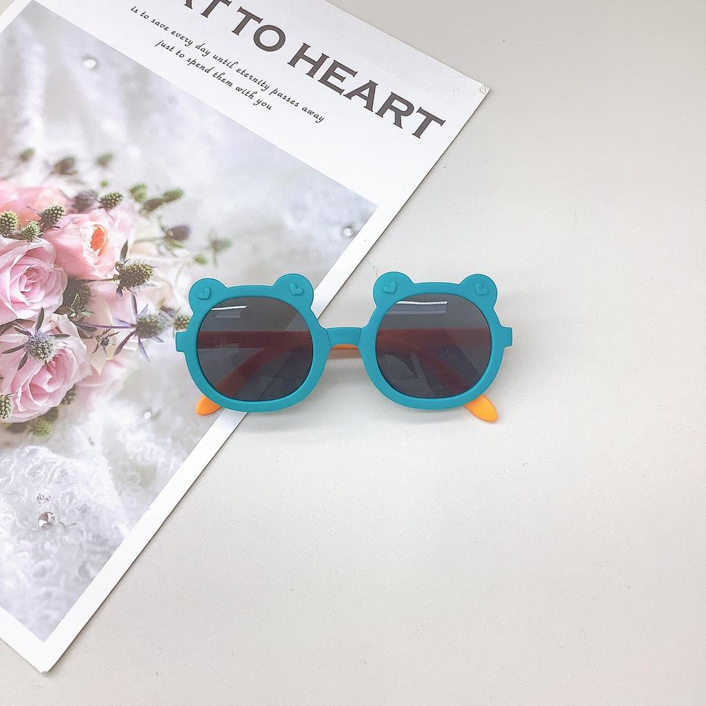 Fashion Sunscreen Uv Protection Children'S Sunglasses Folding Cute Girls Sunglasses Children Concave Glasses