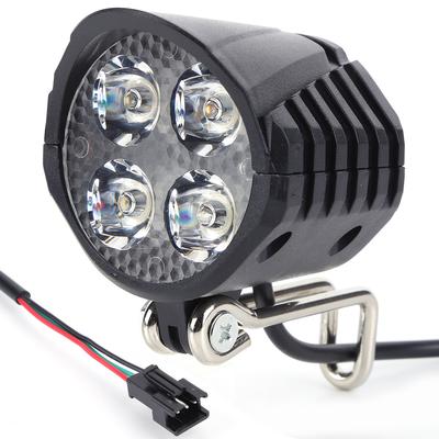 48V E-Bike Сигнал Свет 18W 9 LED Высокой Мощности Электрический Скутер Светодиодная Фара Передняя Лампа Водонепроницаемый Наружный Велосипедный Аксессуар
