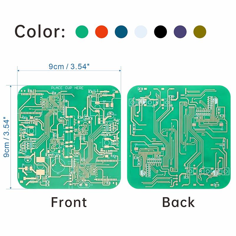 Creative Circuit Board Coaster Personalized Pcb Design Coaster Dining Table Bar Decoration Drinkware Accessories
