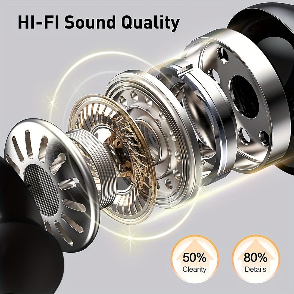 Настоящие беспроводные наушники с микрофоном, внутриканальные наушники с ENC