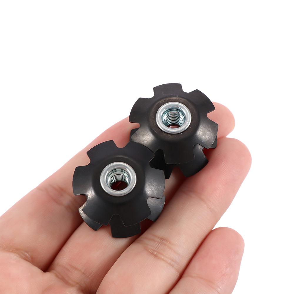 Ahead Steer tubes 28.6mm Bike Headset Star Nuts Fastening Bolts Front Fork Mount Core Fangled Nut