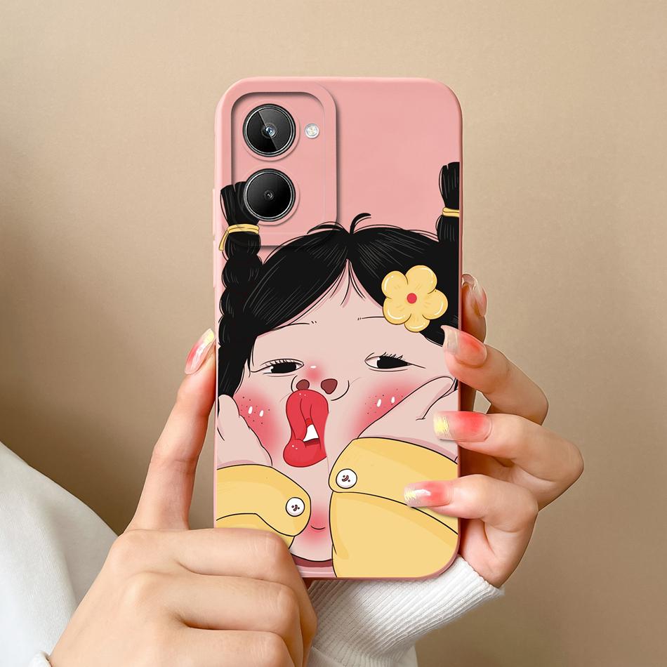 Чехол для Realme 10 Pro Plus 10S Модный Дизайн Полная Защита Задняя Крышка Для Realme 10Pro+ Мягкий Жидкий Силикон Защита от Падения Funda