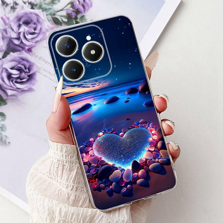 Для OPPO Realme C61 C63 Чехол C 61 RMX3939 Новый дизайн ТПУ Мягкий силикон Ударопрочный Coque Funda Для RealmeC63 C6 1 Чехол для телефона