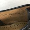 REGAL Imperial Grade Goodyear Leather Wingtip Shoes 25.0E Black Dress Shoes(USED)