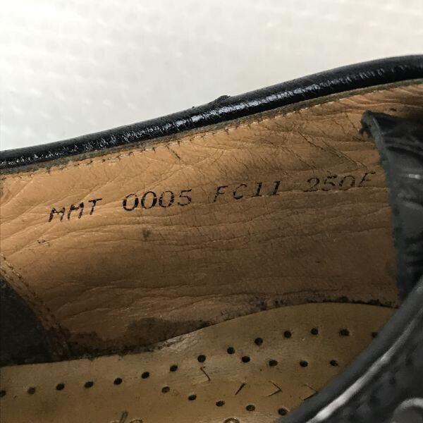 REGAL Imperial Grade Goodyear Leather Wingtip Shoes 25.0E Black Dress Shoes(USED)