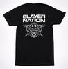 Футболка Slayer Nation Череп Шлем Трэш-металл Фанату Потертая Черная Футболка