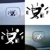 Funny Fuel Gauge Oil Tank Car Vehicle Body Cover Window Decals Sticker Decor