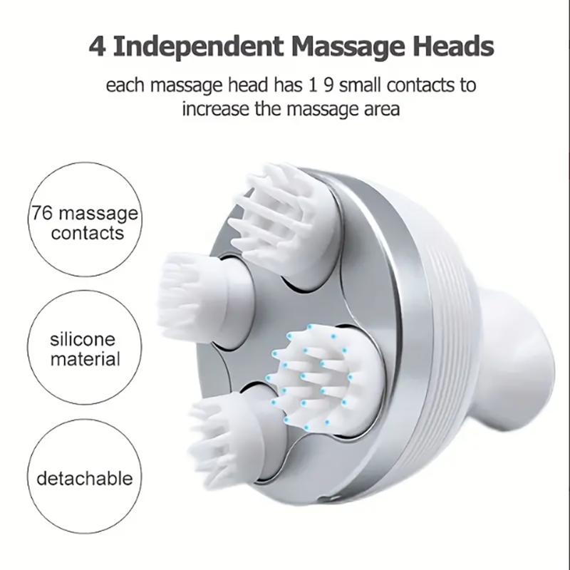 Wireless Electric Head Massager Relieving Scalp Fatigue Preventing Detachment Health Care Massage Waterproof Bathing Massage