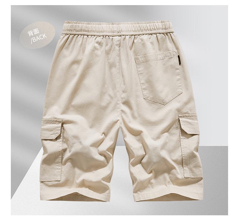 Men's Large Cotton Casual Work Shorts - European & American Summer Style