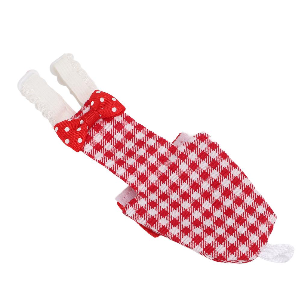 Подгузник для птиц Регулируемый Красный клетчатый узор Костюм пилота для попугаев Ара Волнистый попугайчик Попугай