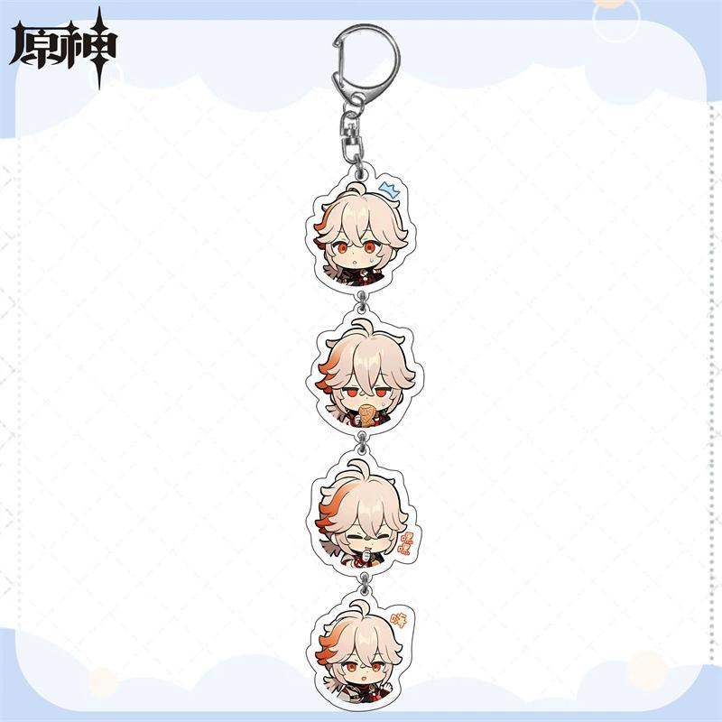 Окружающая цепочка ключей Genshin Impact Funina Linni Mandrill Sanshimi подвеска акриловая школьная сумка украшение цепочка подарок
