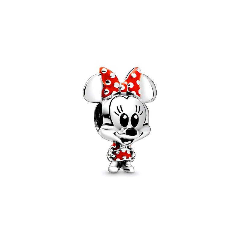 Pandora Серия Disney шарм-подвеска бант Минни серебро серебро