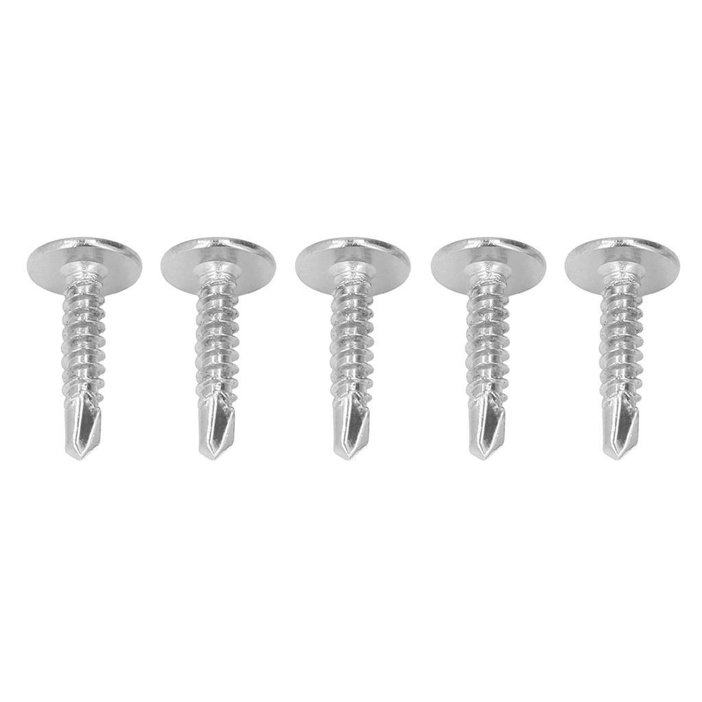 Набор из 100 саморезов с крестообразным шлицем и полукруглой головкой с шайбой из нержавеющей стали