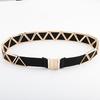 Fashion Metal Triangle Splicing Design Women Slim Waist Belt For Long Dress And Special Occasions