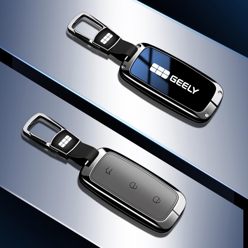 Чехол для ключа автомобиля Geely Galaxy для L7 L6 E8 - Металлический корпус с пряжкой