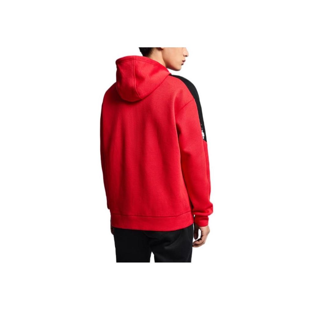 Anta Свитшот с капюшоном и длинным рукавом, нашивкой-логотипом, для мужчин, красный 952237718-2
