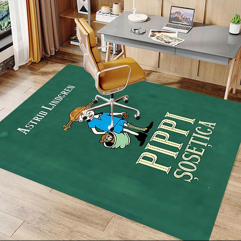 1PC Pippi Longstocking Astrid Lindgren Extra Large Non Slip Floor carpet, Office, family, bedroom, Studio Large Area Rug Indoor Rugs