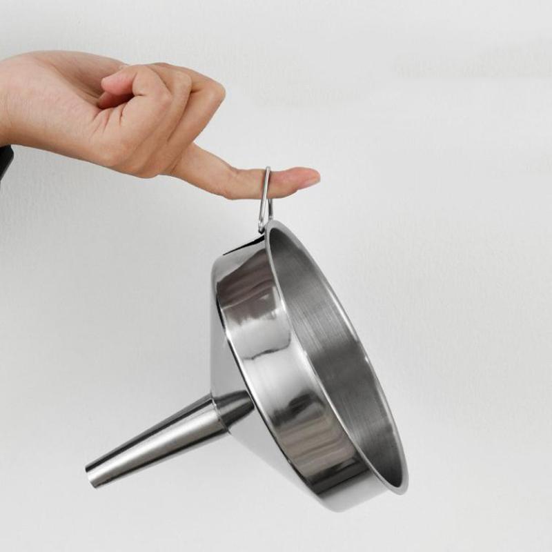 Металлическая воронка для консервирования, кухонные инструменты, кухонные аксессуары, воронки с широким горлом, воронка для бара, вина, пива, масла, колба