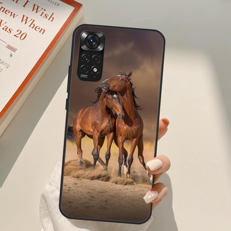 Horses Running Case For Xiaomi Redmi Note 10 8 9 11 Pro 8T 9S 10S 11S Redmi 10C 9C 9A 9T K50 K40 Gaming