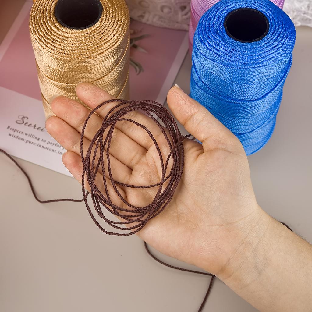 Трехрядная композитная нить Ice Silk, ручная работа, нитки для шитья подушек, шляп, сумок, трикотажная пряжа, вязание крючком, диаметр проволоки 1,5 мм