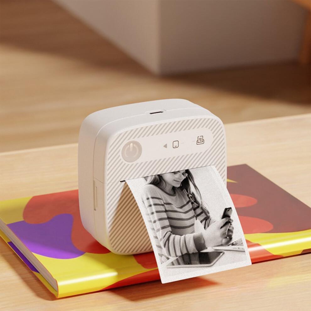 WICVIK Portable Thermal Label Printer, Wireless Bluetooth Mini Printer for Home Travel, compatible with Shipping Labels & Photo Stickers