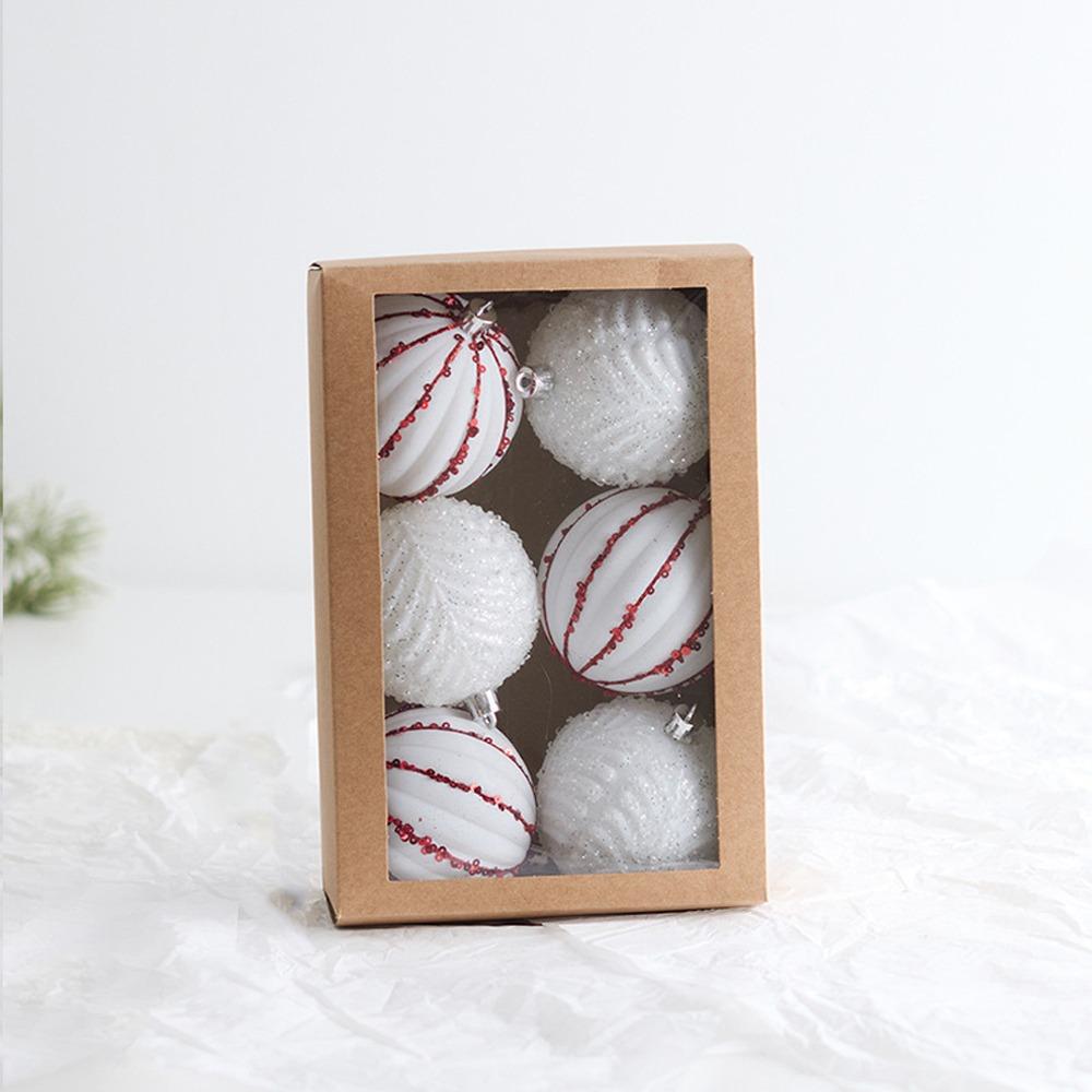 Glitter Christmas Hanging Balls Shatterproof Merry Christmas Decor  Holiday Festive