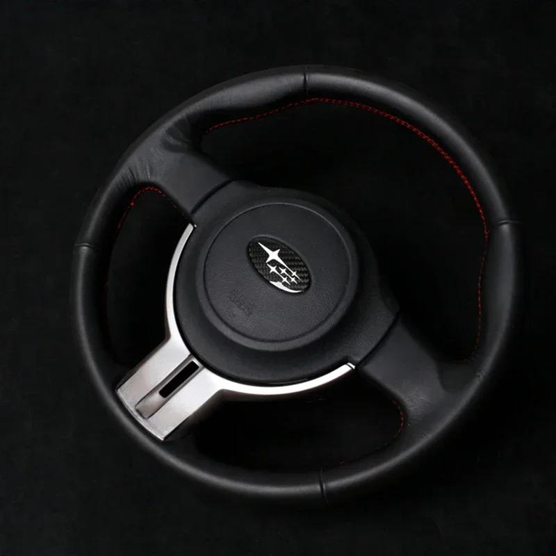 Emblem Decals for Subaru Forester XV Outback Impreza Legacy STI WRX BRZ Tribeca Car Steering Wheel Badge Stickers Accessories Z9
