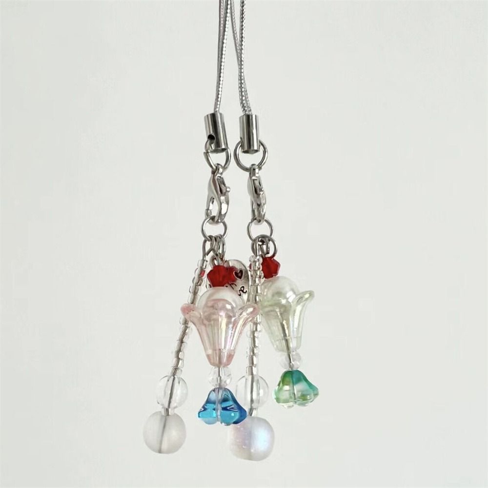Ocean Style Jelly Fish Pendant Cellphone Strap Mobile Phone Chain Y2K Phone Lanyard Bag Keychain