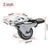 4PCS Furniture Caster 1 Inch / 2 Inch Soft Rubber Universal Wheel Swivel Caster Roller For Platform Trolley Accessory Furniture