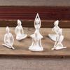 Yuxuan Modern Creative Yoga Girl Ceramic Ornament – Minimalist Home Décor Statue