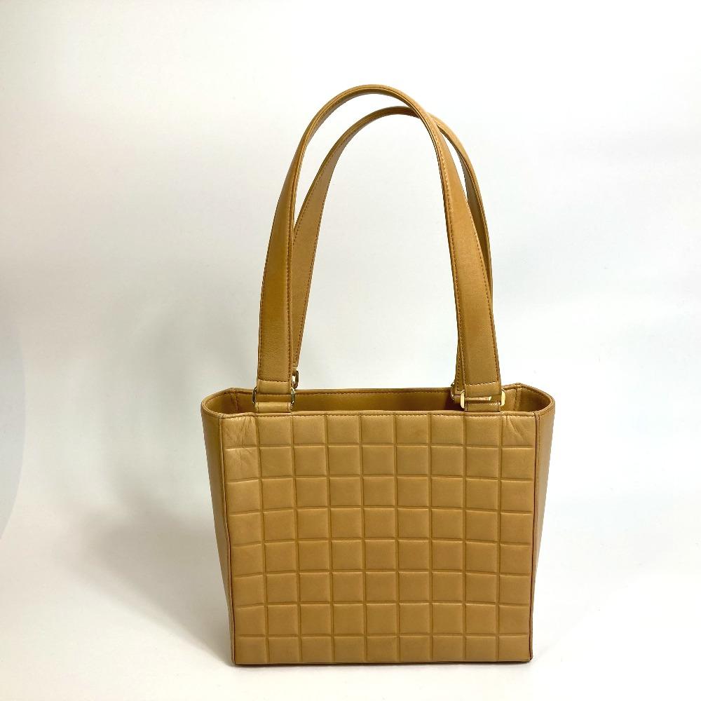 CHANEL A17809 CC Chocolate bar Semi Shoulder Hand Bag Shoulder bag Tote Bag