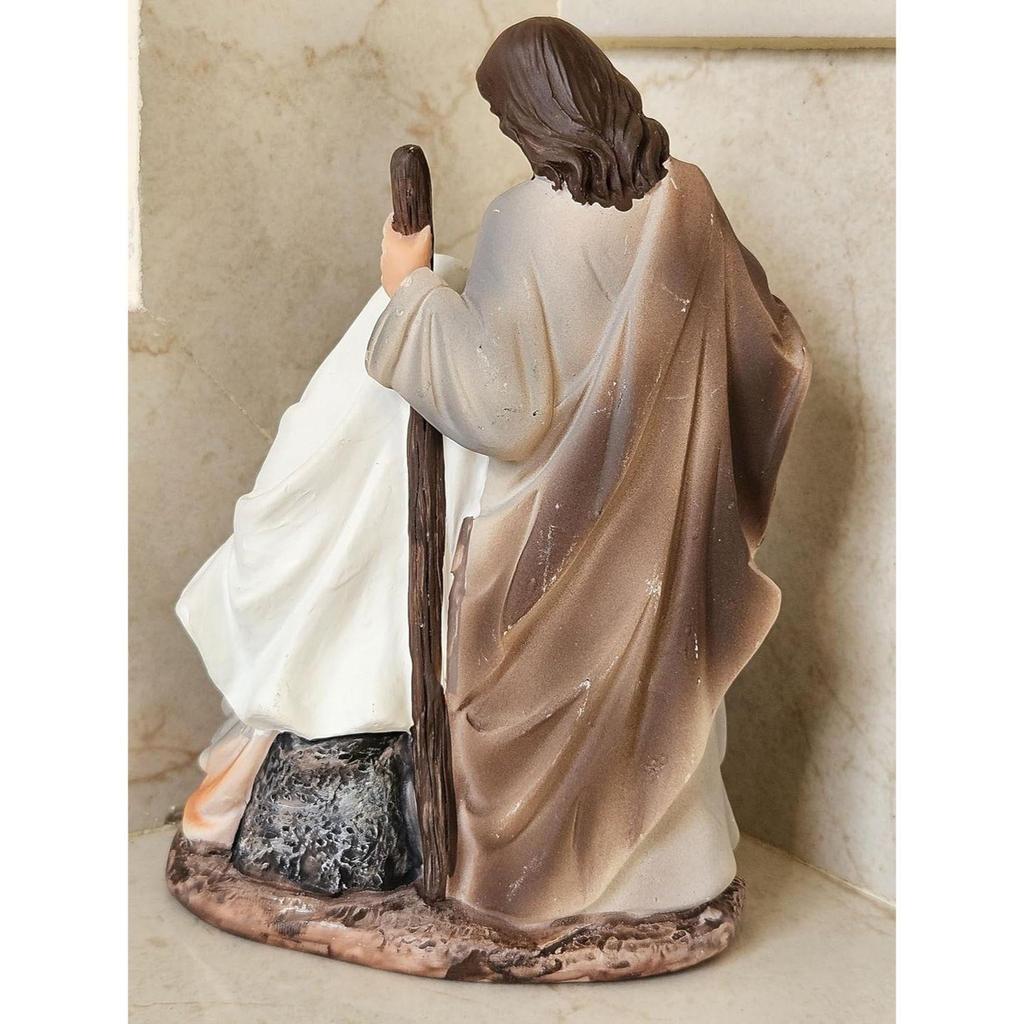 Новейший декор из смолы, небольшой размер, выставочный образец для стола, рождественский подарок другу, рождественские подарки, одиночные фигурки для детской кроватки Святого Семейства