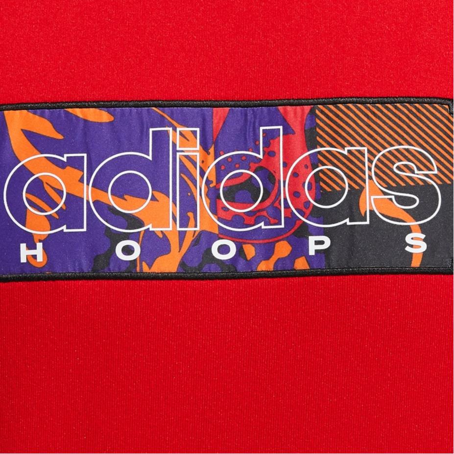 Adidas New Year Edition Basketball Fleece Crew Neck Sweatshirt Men Tops Light-Crimson GQ2834