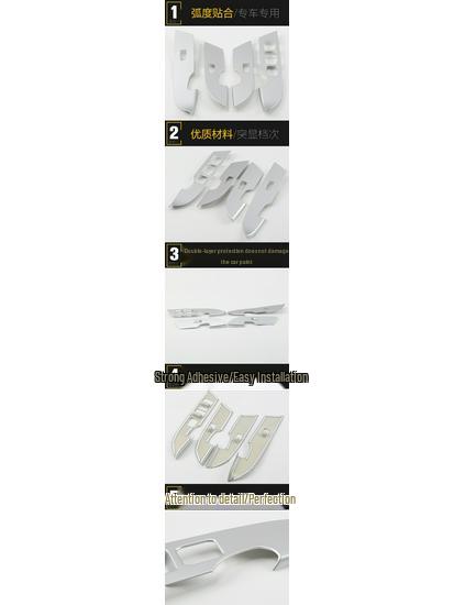 18-Piece H4 Glass Switch Trim and Window Armrest Decorative Panel Set