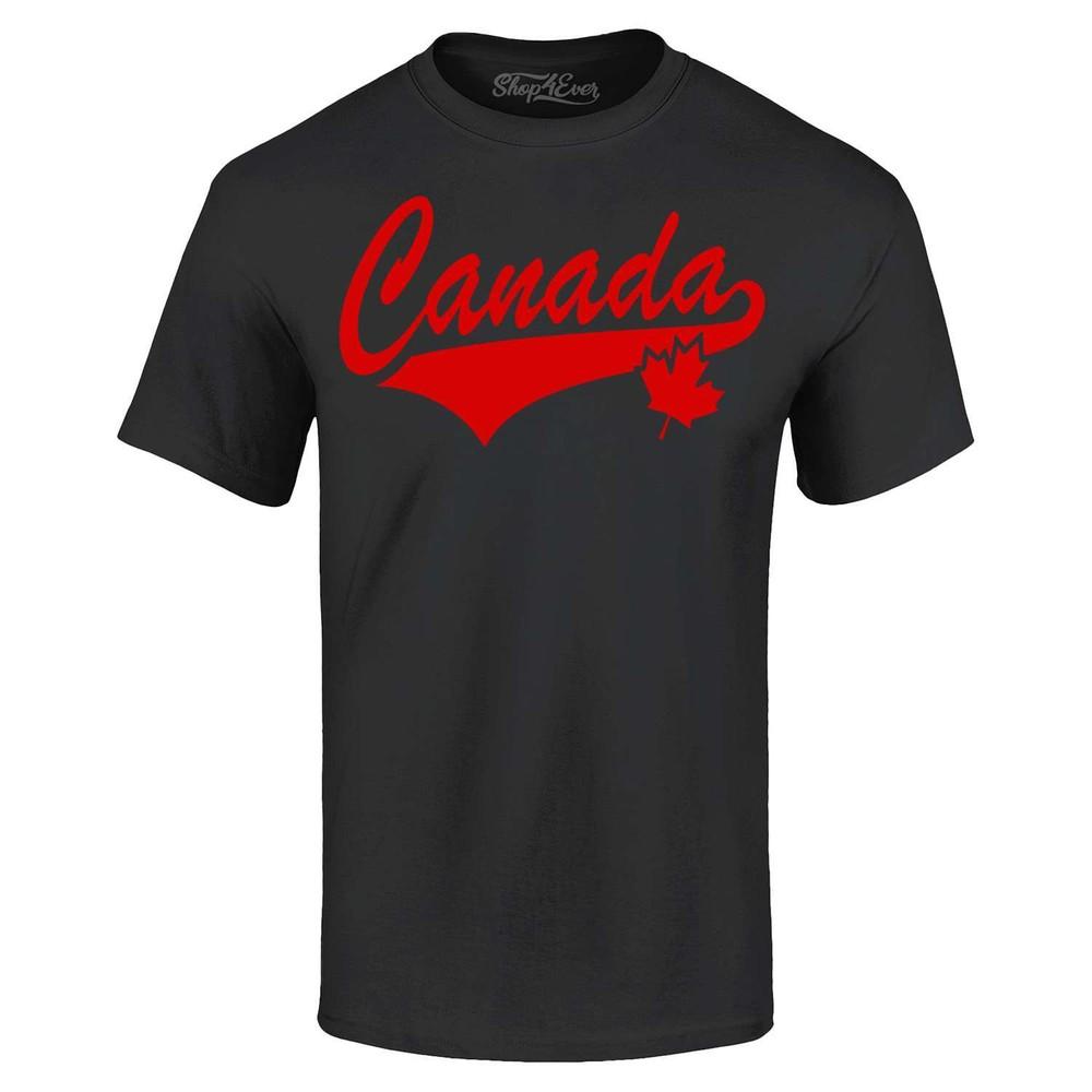Красная футболка Canada Varisty Канадская гордость Футболка с кленовым листом