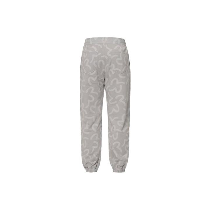 Evisu Штаны с принтом маленькой чайки для мужчин, серые 2ESHTM2SP312STCT