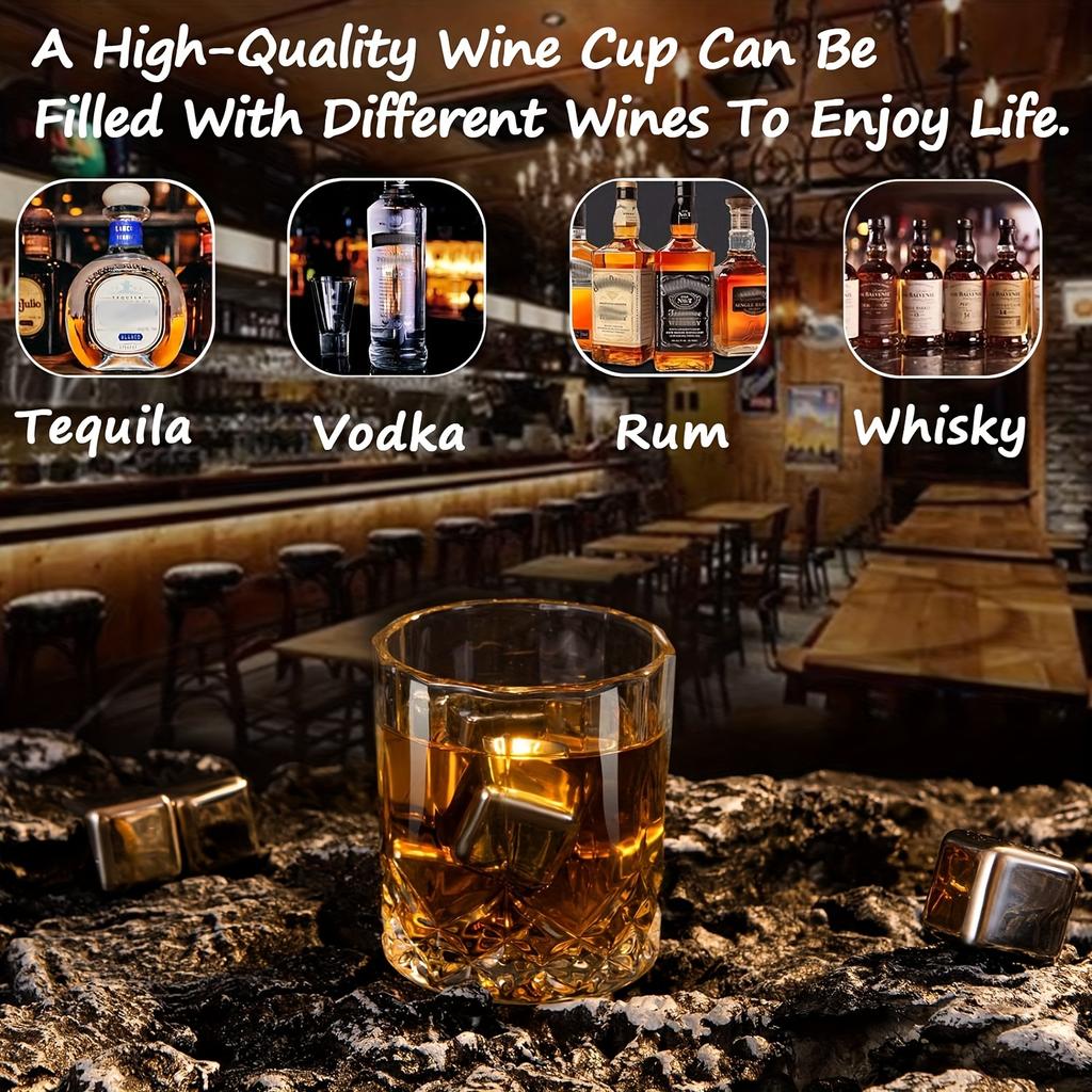 Набор для виски премиум-класса из 7 предметов: элегантный графин емкостью 850 мл и 6 рюмок. Идеальный подарок для мужчин. Универсальный для всех спиртных напитков.