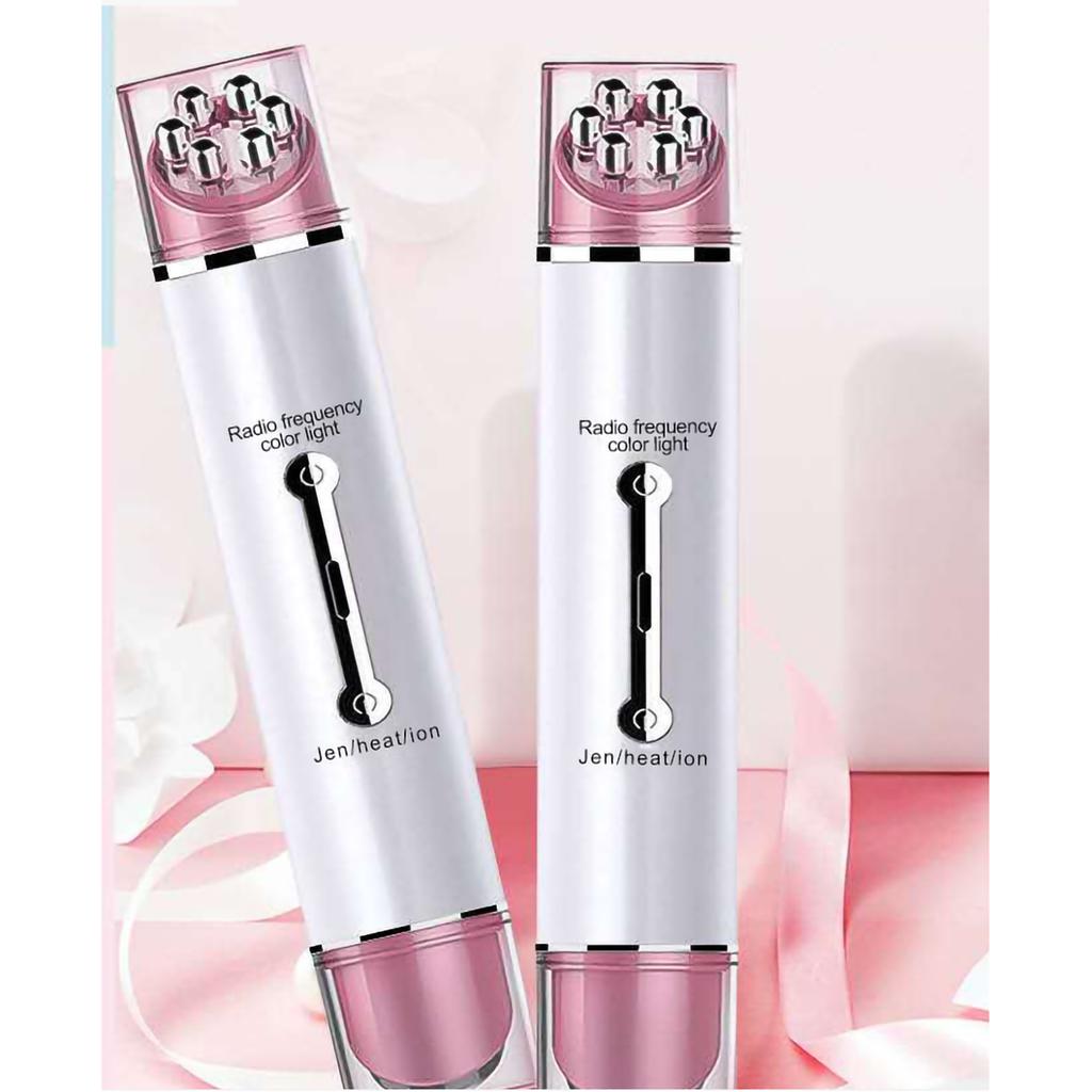 Heating RF Eye Massager Wrinkles Removal Vibration Eye Beauty Treatment Instrument for Home White