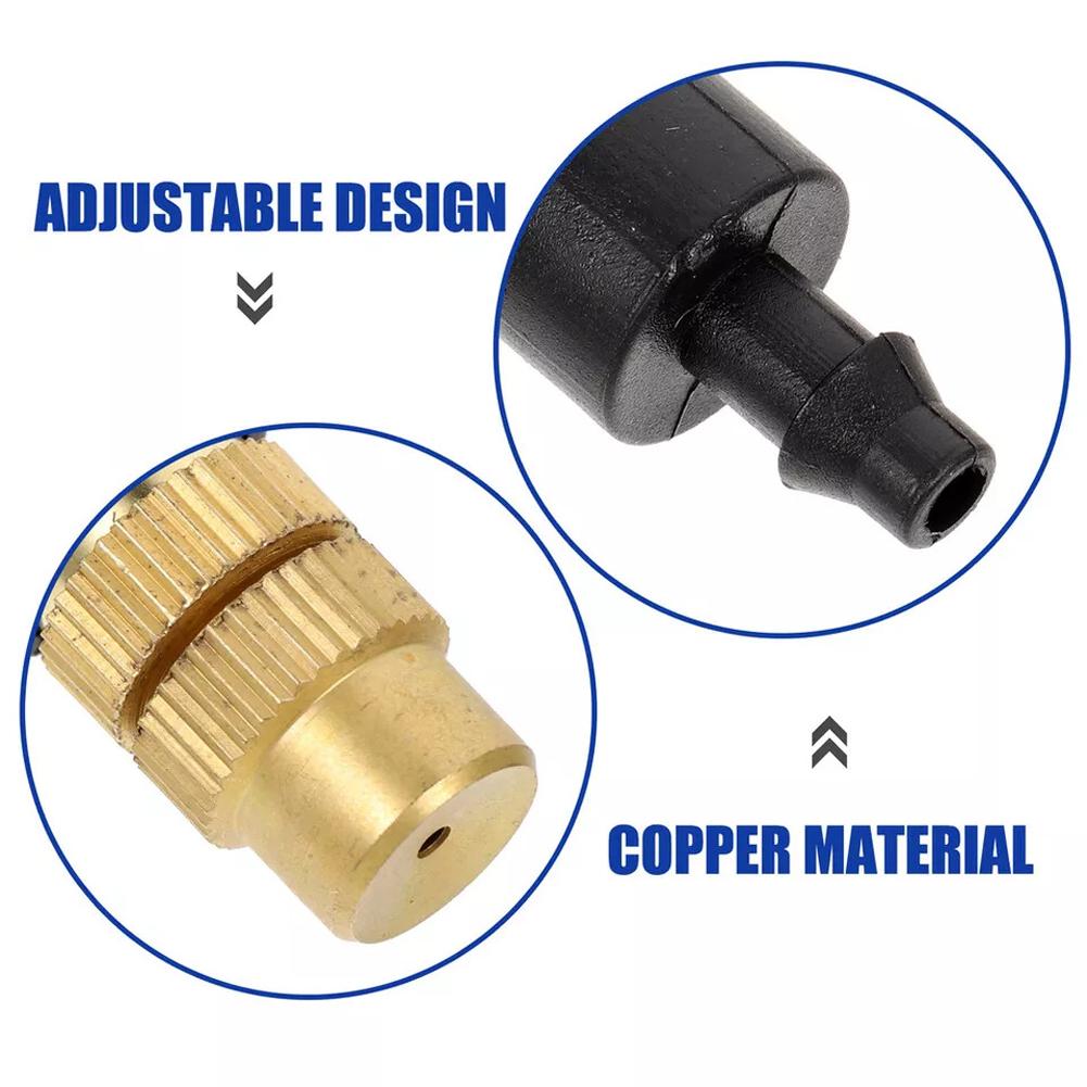 10/50 ШТ. Садовые ирригационные дождеватели 4/7 Труба Регулируемая головка-капельница для воды Дождеватель Головка потока Садовая система полива ирригации