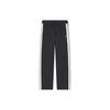 Side Stripe Straight Leg Knitted Retro Sports Pants Women Pants Legendary-Blue F11W341601F-NV
