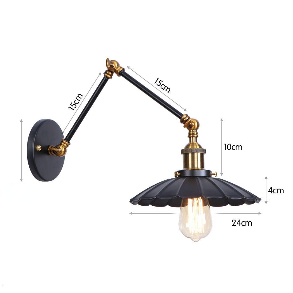 Американский Железный Арт Мульти Фестиваль НЛО Бар Ресторан Черный Индивидуальность Простая Спальня Декор Лампа для Спальни Настенный Светильник