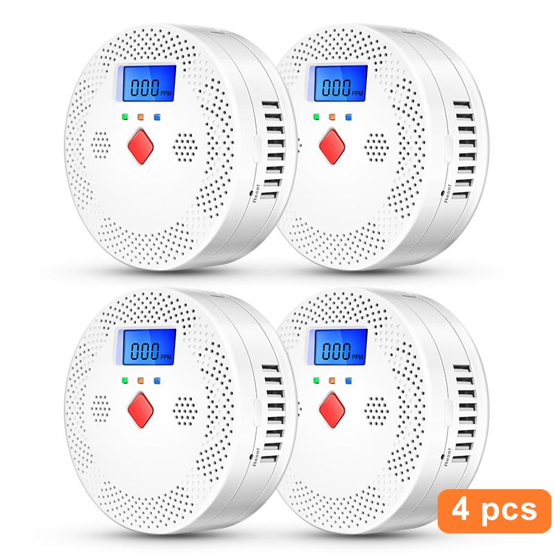 Tuya WiFi Умный Детектор Угарного Газа Сигнализация 85 дБ Звуковое Предупреждение ЖК Цифровой Дисплей Домашний Внутренний Монитор CO в Реальном Времени Отравление
