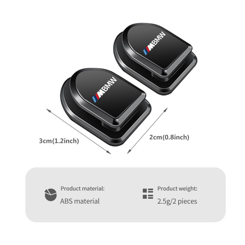 EBGU9 2pcs Car Air Vent Hook Paste USB Cable Headphone Storage Hooks For BMW M Performance Alpina M3 M5 M6 X1 X3 X4 X5 G20